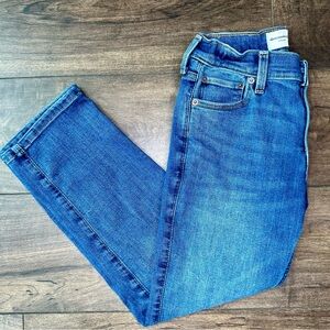 Abercrombie Kids Straight Jeans - Girls Size: 11/12 Short - Ripped Jeans